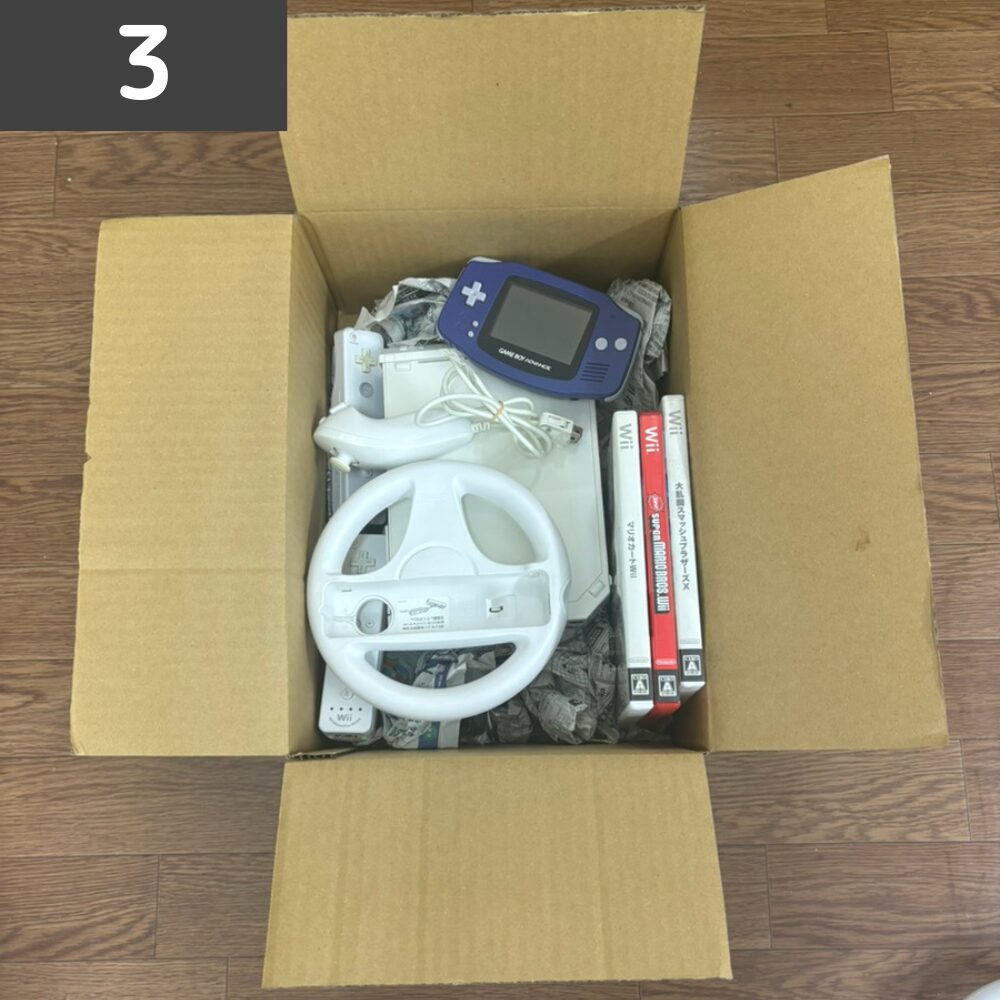 商品を詰める